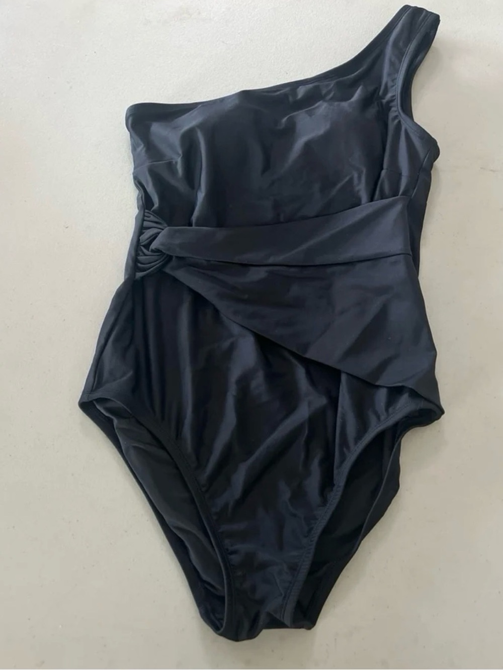 Coastal Blue Black Swimwear Tag Detail